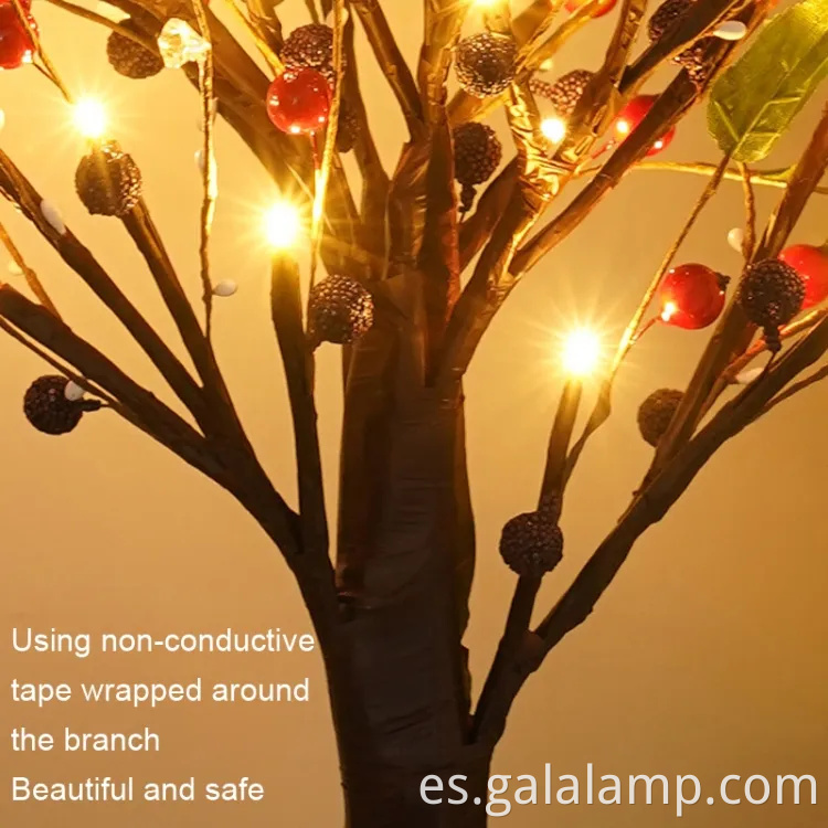 Decoración de árboles de Navidad iluminado por LED festivo para el hogar